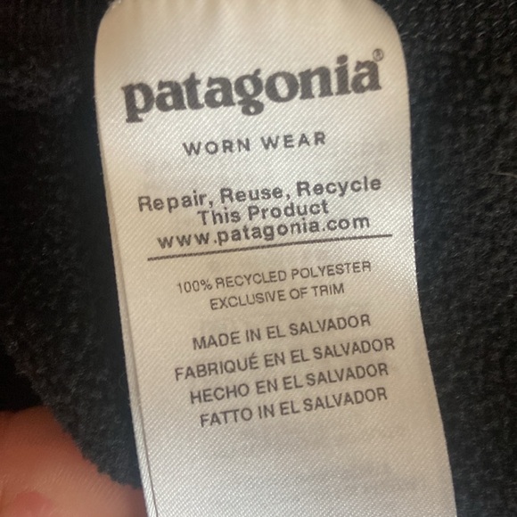 Patagonia Women's Micro D 1/4-Zip Fleece Sz S STY26278 BLK - Picture 4 of 5